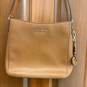 Michael Kors Brown Leather Shoulder Bag